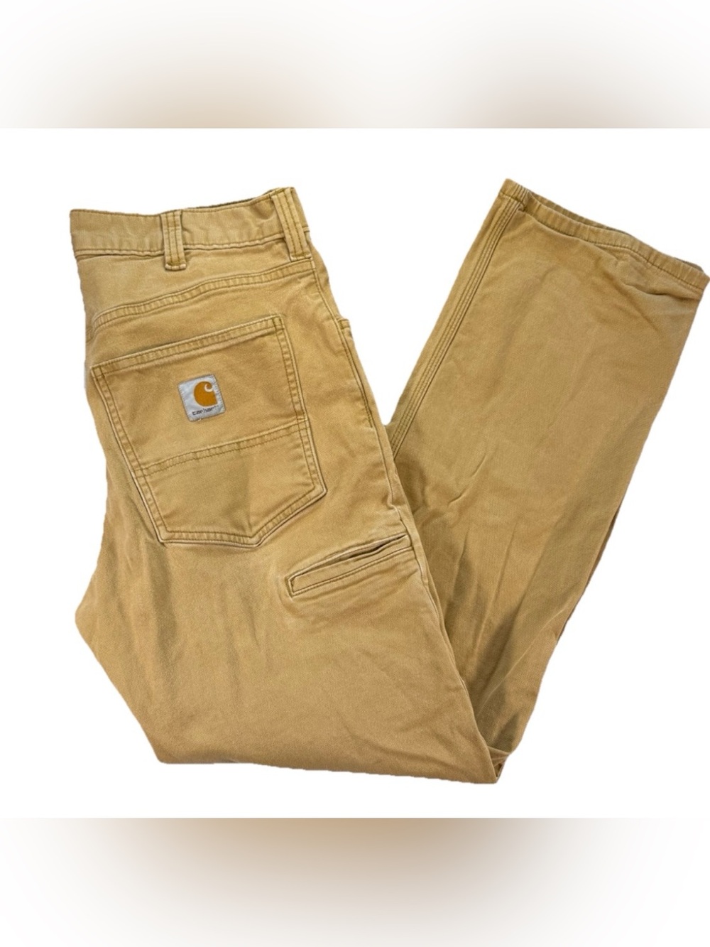 Carhartt Carpenter Pants Men's 32 x 32 Brown Canvas Relaxed Fit Pockets Workwear